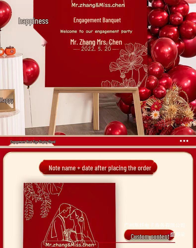 Welcome Sign Engagement Wedding Ceremony Decoration Guide KT Board