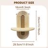 Boho Wall Shelf Wooden Floating Chic Ornament Hanging Rack Home Decoration for Bathroom Living
