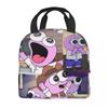 Insulated Lunch Box Smiling Friends Pim And Charlie Merch Food Box Causal Cooler Thermal Bento Box For School