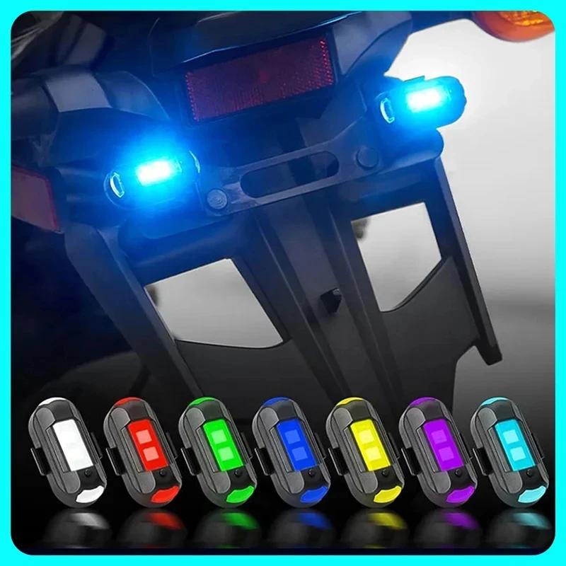 Nova luz de advertência anticolisão LED RC Drone Flash LED luz de posição motocicleta indicador de seta 7 cores luz estroboscópica