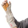 NEWBERRY KNITTING Deerskin Fingerless Gloves - Oatmeal