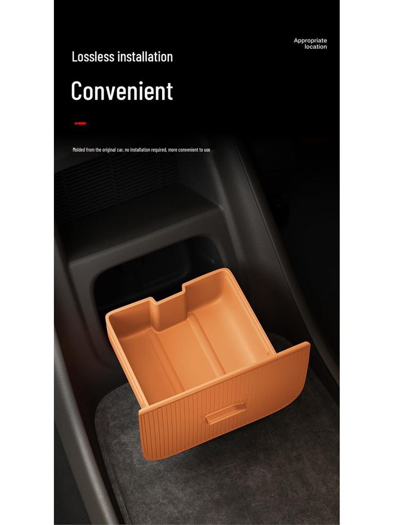 Yu7 Center Console Fragrance Holder, Anti-Shake Silicone Storage Box for Screen's Rear.