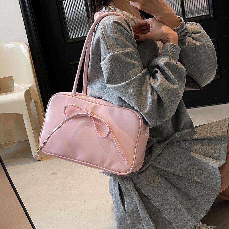 Fashion Bow Large Capacity Messenger Bag Women's New Spring and Summer Armpit Bag Shoulder Bag Fashion Tote Bag