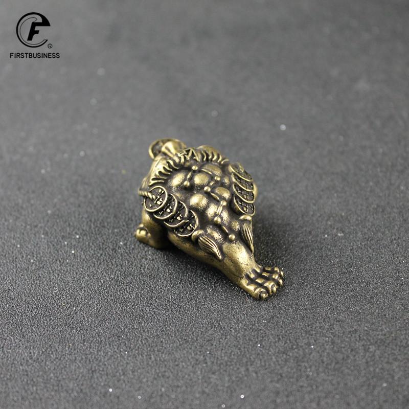 Large Solid Copper Lucky Money Toad Tea Ceremony Small Ornaments Tea Pet Antique Animal Figures Miniatures Desk Decoration Craft