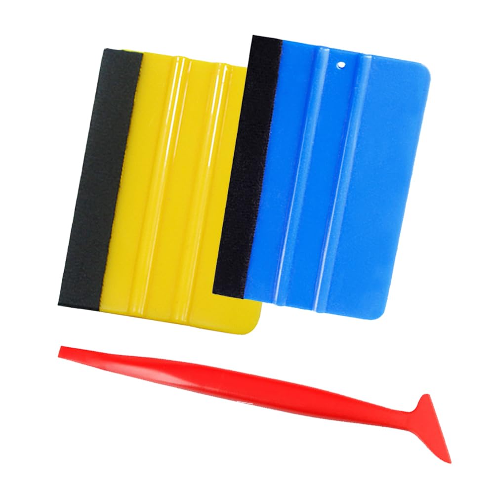 Car Film Installation Includes Installation and Bubble Remover Kit, 3-Piece Set, Tool, Spatula, Squeegee, (3-Piece Set)