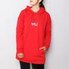 Adidas Sweatshirts Women's Light Scarlet Hooded Moderate Regular (Unisex) Sweatshirts GH7807
