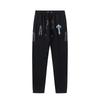 Mens Hooded Fleece-Lined Cotton Sweatshirt Jogger Set Hip Hop Streetwear Winter Casual Outfit