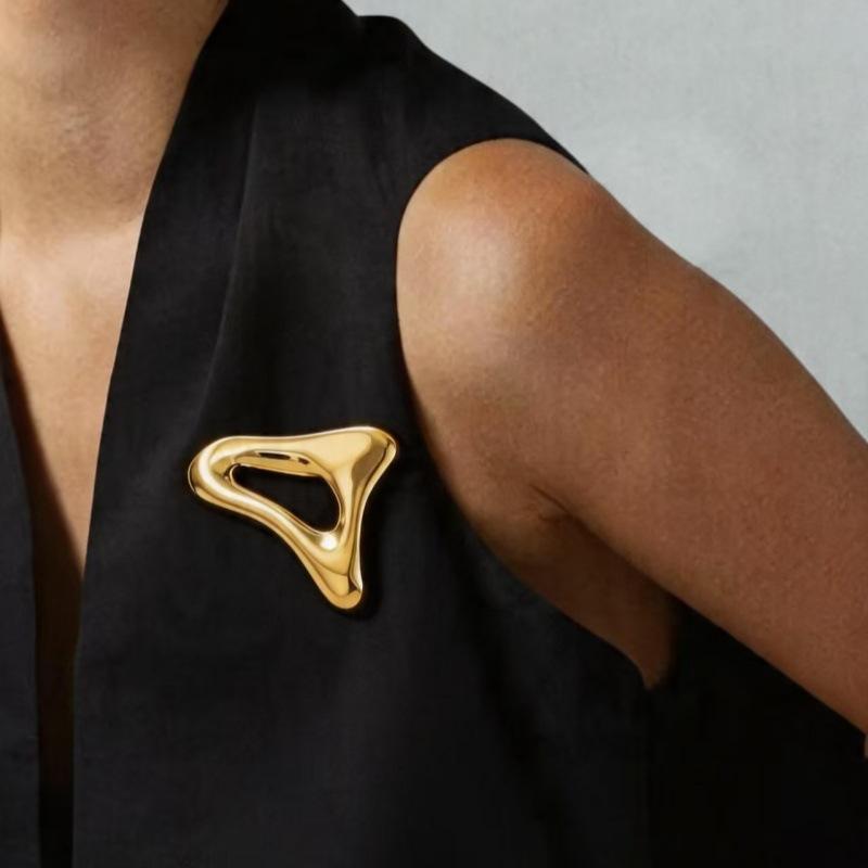 Gold Plated Insect Animal Badge Vintage Suit Lapel Pin for Women Men Brooch Gift for Celebration