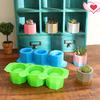 3 Holes Round Concrete Flower Pot Vase Mold Diy Aromatherapy Candle Decoration