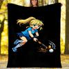 Hockey Theme Printed Blanket - Perfect for Couch, Bed, Travel & Outdoor Use | Machine Washable, Cozy & Durable.