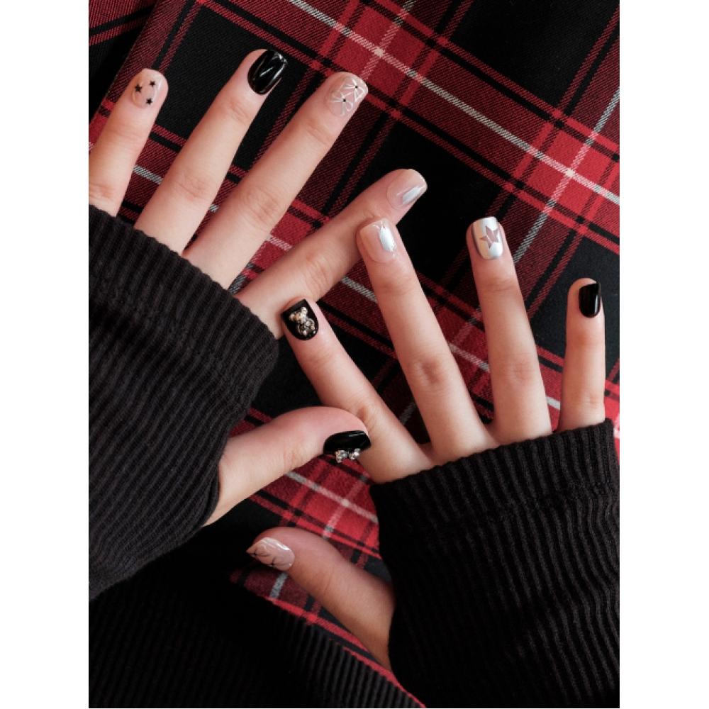 

Muzmak Reusable Nail Tips Grunge Bear Short Square FREE