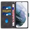 Suitable for Samsung S22 mobile phone leather case Note20 retro splicing mesh matte card wallet foreign trade leather case