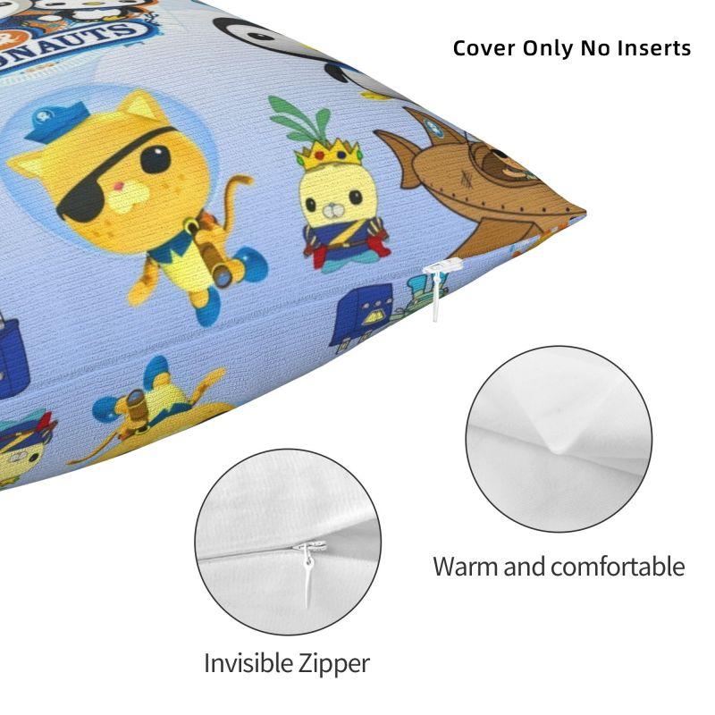 Custom Disney The Octonauts Adventure Luxury Pillow Cover Home Decor Car Cushion