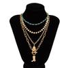 Ethnic Style Boho Necklace Necklace Set Multi-layer Necklace Personality Jewelry Set  Girls