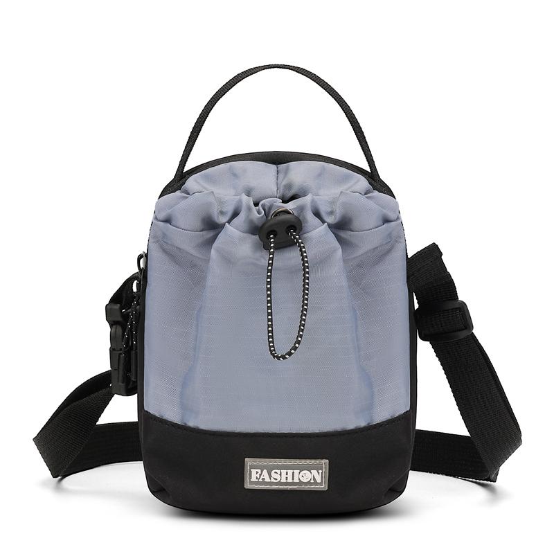 Waterproof Nylon Sling Bag - Outdoor Travel Pouch with Dedicated Water Bottle Pocket (New Nylon Crossbody Design)