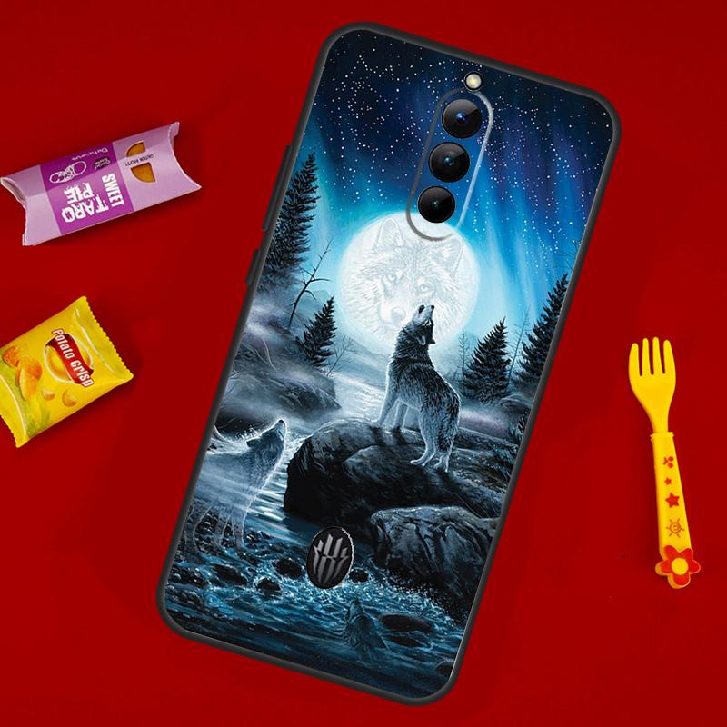 Starry Animal Wolf Phone Case For ZTE Nubia Red Magic 10 9 8 8S 9S 10S 11 Pro Plus 6 7 6S 7S Pro 10 Air Cover