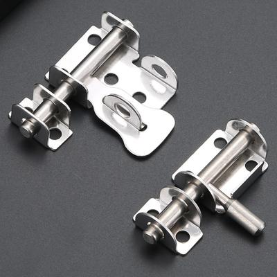 Stainless Steel Door Latch Gate Safety Lock Sliding Mechanism Sliding Bolts Latch Toilet Door Lock Easy Installation Hasp Lock