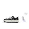 New FILA COOKIES Abrasion Resistant, Breathable, Lightweight Coverage Low Top Canvas Shoes Men's Black White F12M522301FBG
