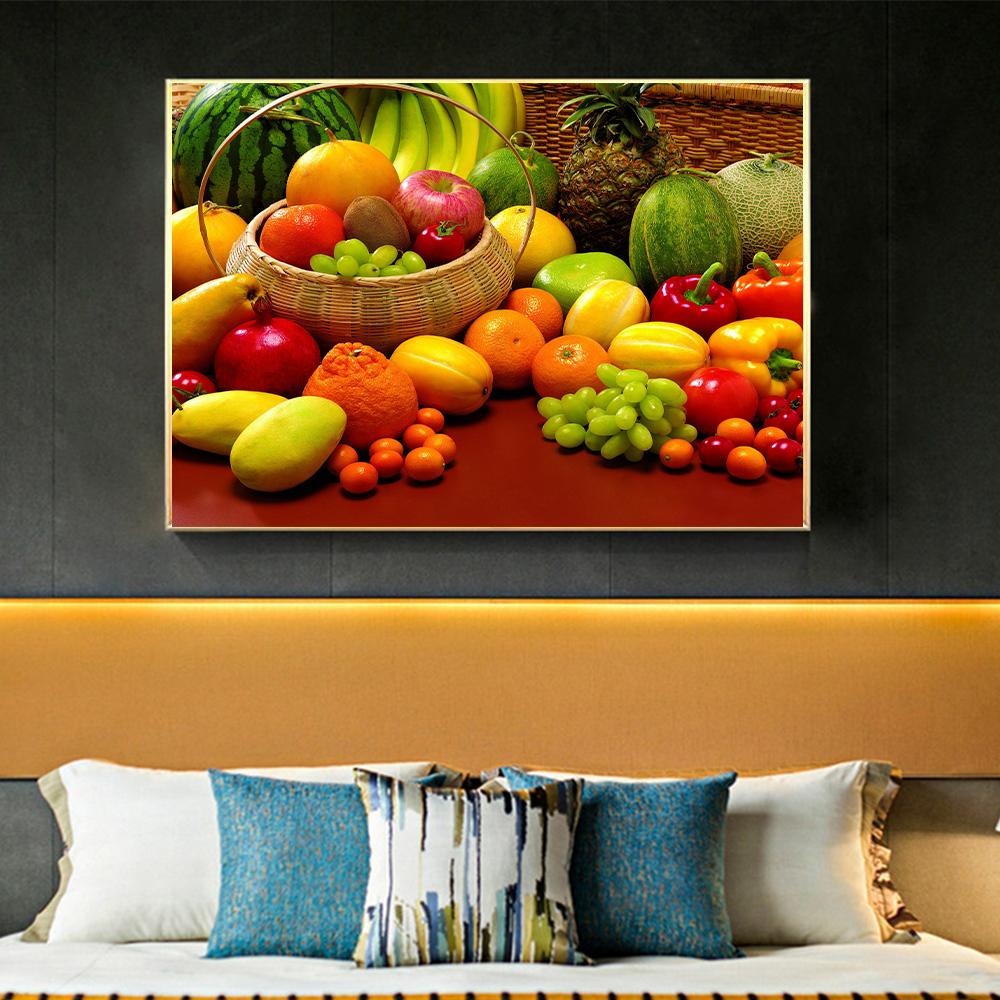 Fine Fruit Vegetable Cooking Supplie HD Posters and Prints Modern Canvas Painting Art Wall Mural Pictures for Dining Living Room Kitchen Decoration