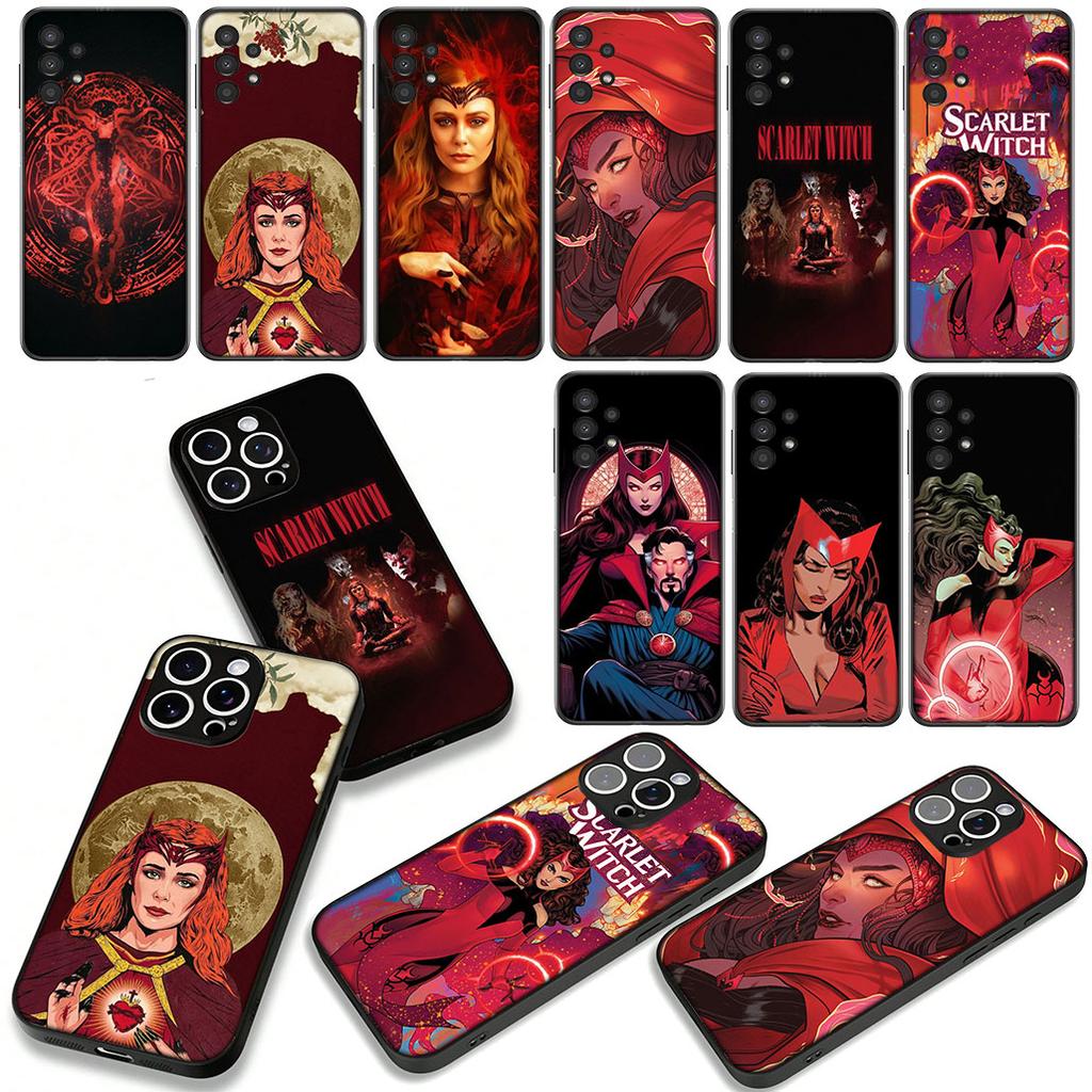 Scarlet Witch Marvel Wallpaper Cover Phone Case for Apple iPhone 16 15 14 Plus 13 12 Mini 17 Pro Max + 16E Air 16+ ProMax