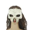 Party Props Halloween Mask Half Face Skeleton Mask Funny Halloween Skull Mask  Men