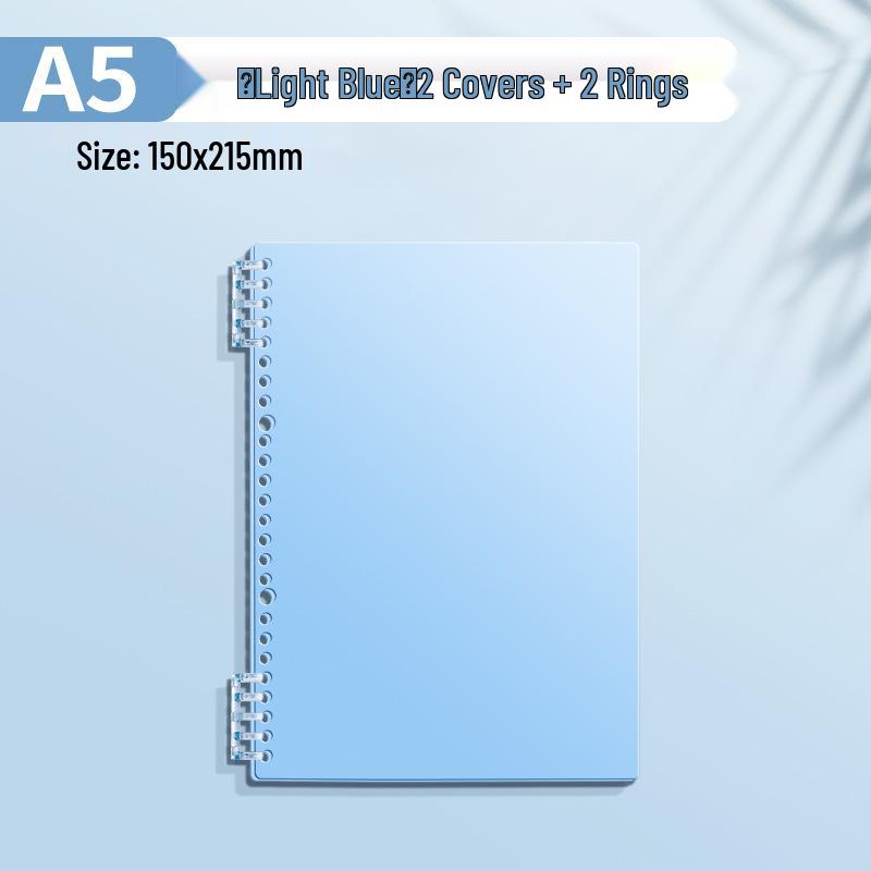 A4 Soft Cover Loose-Leaf Binder, B5 Ring Clip, Coil Binding, Hole-Punched, Notebook Shell (Ring Clips Sold Separately)