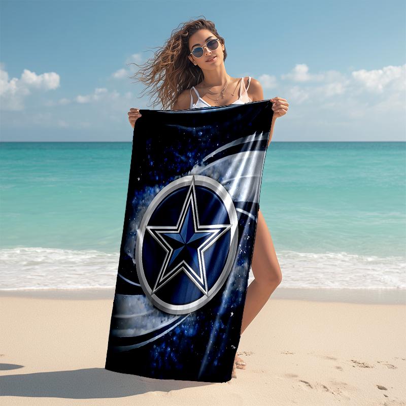 1pc Dallas Cowboys Beach Towel, Comfortable and Thick, and Swimming/Bath/Picnic/Camping Towel, Suitable for Seaside Beaches