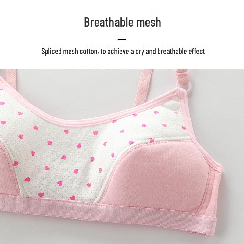 Canottino Reggiseno da Allenamento in Cotone per Ragazze Età 10-13