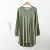 Women Plus Size V-Neck Tshirt Loose Casual Summer Top Modal Solid Color Tee Comfortable XL To 8XL T-Shirt