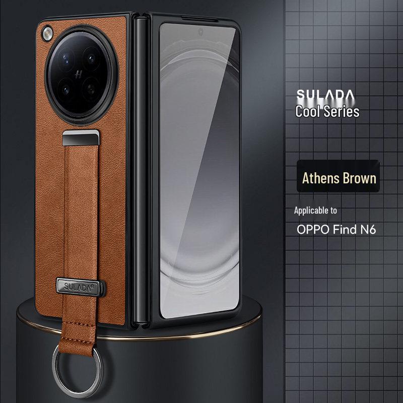 

OPPO Find N6 Foldable Phone Case with Wrist Strap and Finger Ring Bracket Find N3