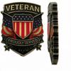 3D US Veteran 1776 Commemorative Badge Metal Car Sticker