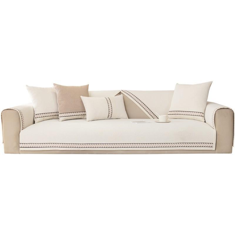 Affordable Luxury Style Four Seasons Universal Sofa Cushion Simple Modern Non-Slip Living Room Fabric Craft Sofa Seat Cushions Cover Cloth Cover Cover