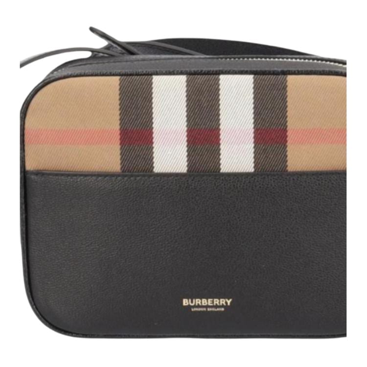 Burberry Leather Camera Bag Crossbody Bag Small Women's Black 81208301