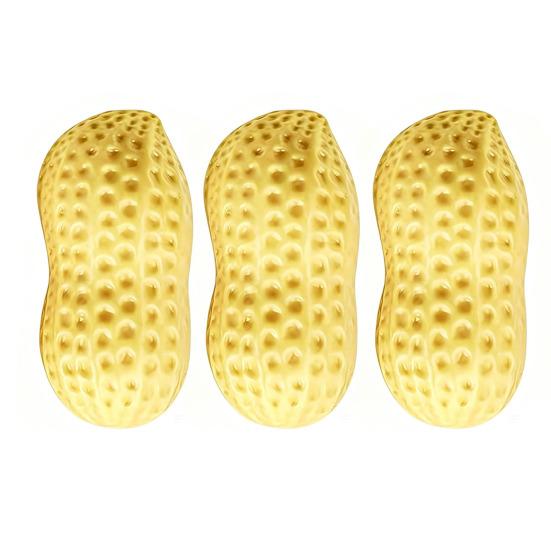 1/2/3 Peças Brinquedo Falso de Amendoim para Alívio do Estresse, Brinquedo de Aperto de Amendoim Gigante de Subida Lenta, Bola Anti-Estresse de Relaxamento Fidget Toy para Crianças Adultos
