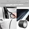 Alpha Depot Black Matte Anti Scratch Door Edge Molding Carbon Style Car Protection Film (7cm Wide, 10m) Length