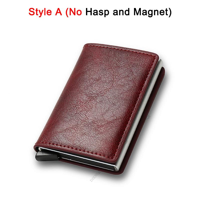 Anti Thief Rfid Credit Card Holder Smart Minimalist Wallet Pocket Men Women Slim Cardholder Bank Cash Creditcard Case Bag Purse