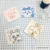 MORIPiLO Chiikawa Coaster, Fabric (Hachiware) 9x9cm, Cute, Thick, Absorbent, Washable, Stylish, Birthday Gift for Kids and Adults, Blue, Small and
