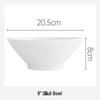 Yuyi Angel Pure White Ceramic Deep Dining Plate