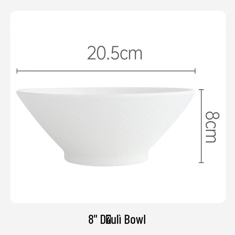 Yuyi Angel Pure White Ceramic Deep Dining Plate