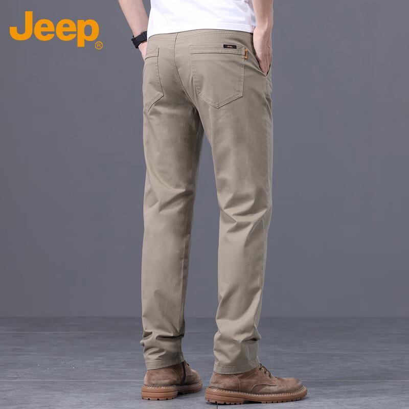 Jeep Men's Autumn/Winter Business Casual Straight-Leg Trousers