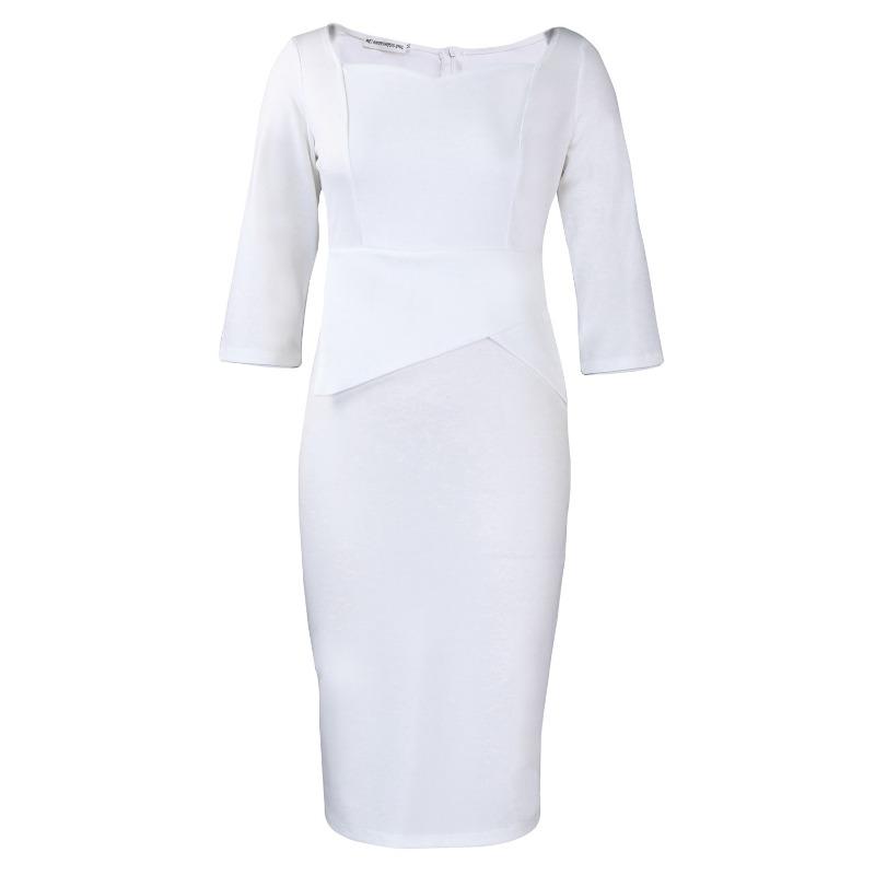 

Новое модное женское платье-карандаш Tongle облегающего кроя однотонной расцветки XXL