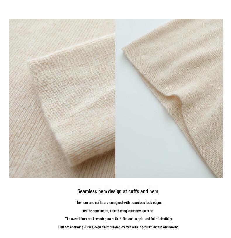 Women's Chinese Style Cashmere Wool Sweater with Frog Buttons - Autumn/Winter 2024