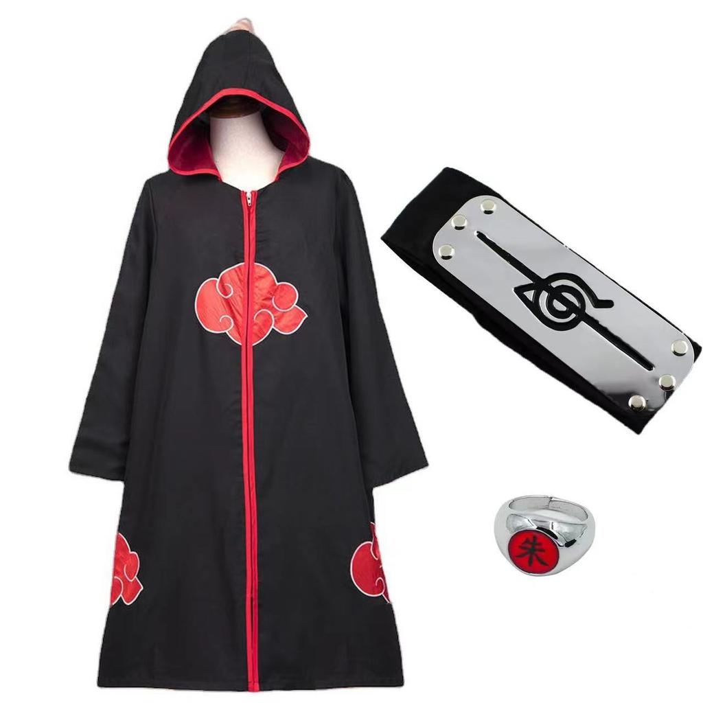 Halloween Cape Cloak Stand Collar Hooded Cosplay Costume for Anime Role Play