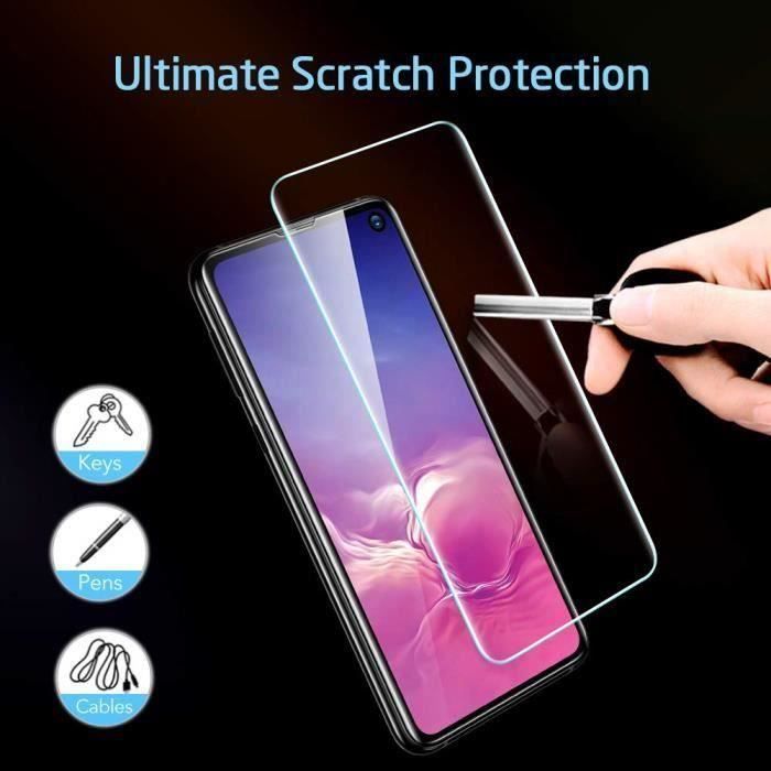 Verre trempé pour samsung galaxy s10e [lot de 2] , film protection écran pour samsung galaxy s10 e (2019) 5,8 pouces
