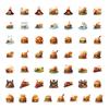 50 Sheets Cute Cartoon Sushi Decorative Stickers Laptop Kpop Toploader Photocard Sticker Book Gift School Stationery