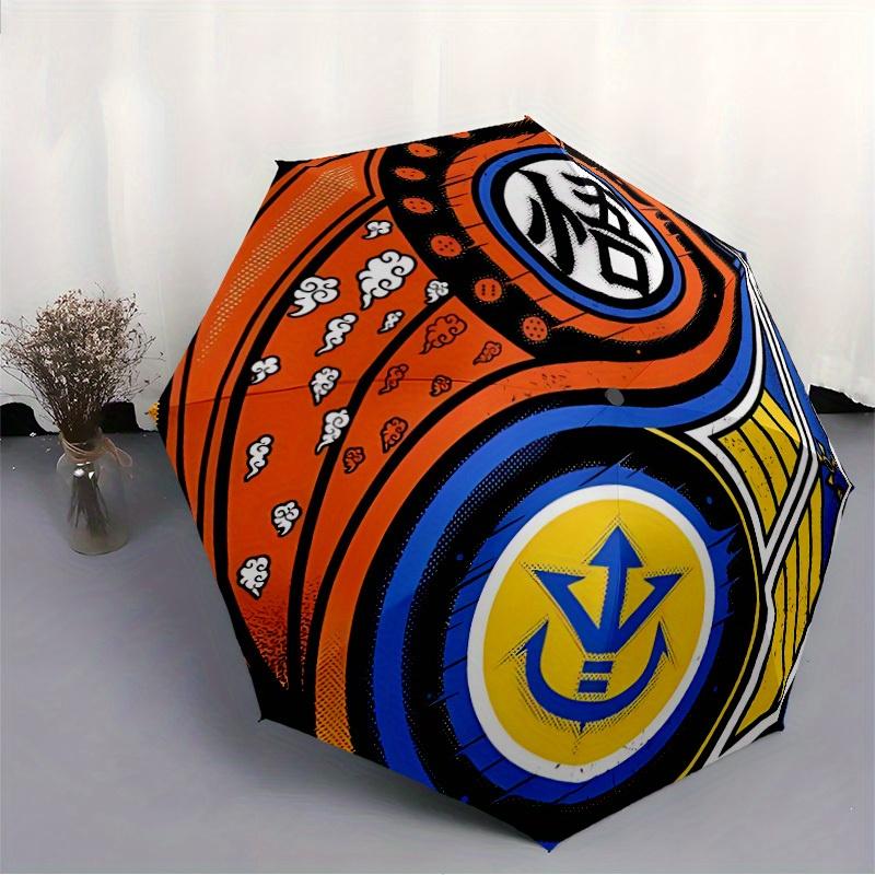 Dragon Ball Automatic Umbrella - Foldable with 8 Iron Ribs, Portable for Outdoor, Gift, Outdoor Umbrell, Playful Accessory, Durable High Qua