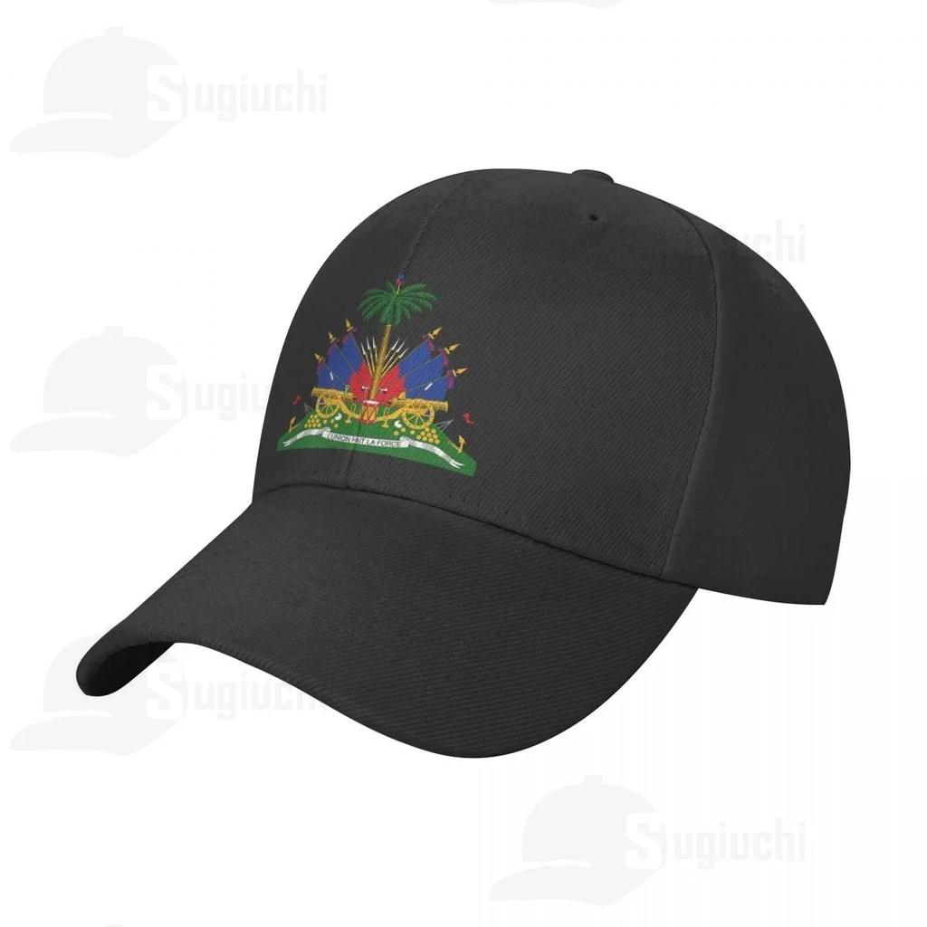 National Emblem Of Haiti Coat Of Arms Sun Baseball Cap Dad Hats Adjustable For Unisex Women Unisex Outdoor Hat