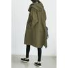 Autumn Casual Women's Mid-length Over-the-knee Windbreaker Jacket Loose Plus Size Coat