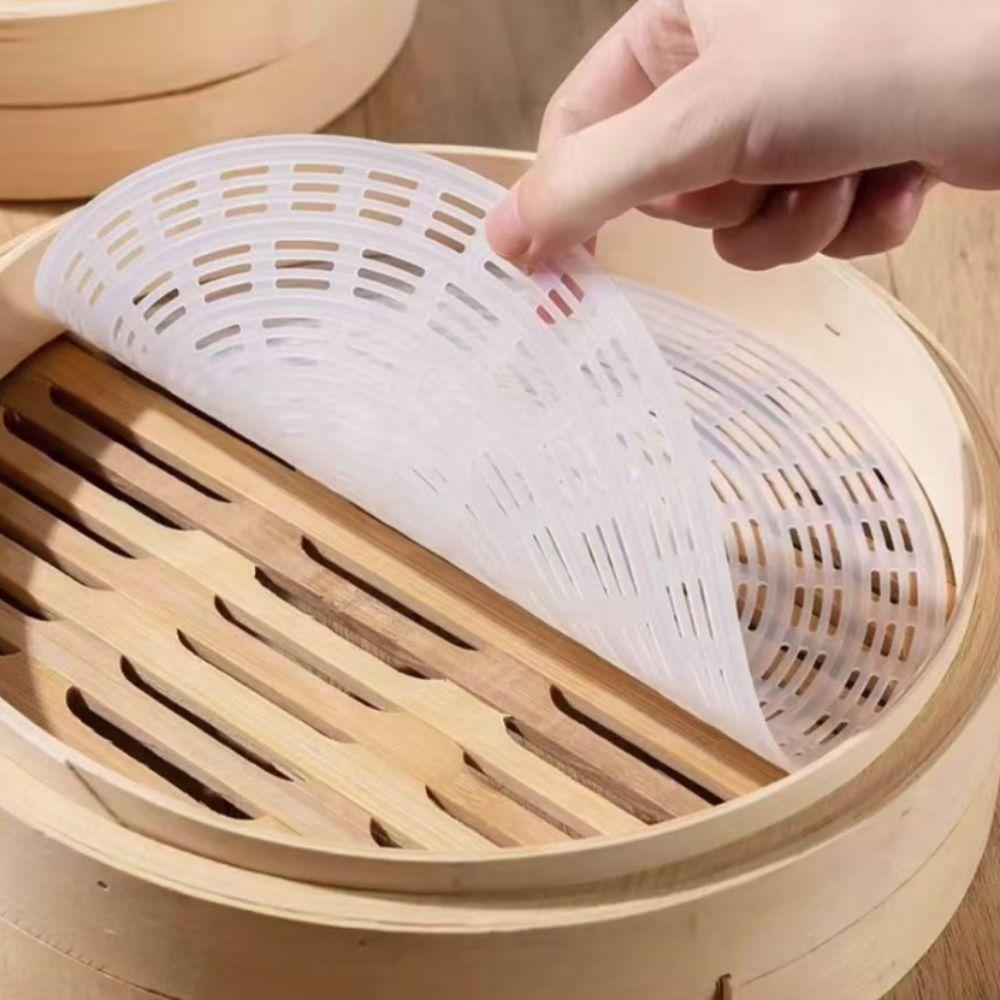 Reusable Steamer Pad Non-Stick Steamer Liner Waterproof Silicone Steamer Mat  Baking