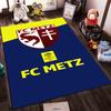 FC Metz Logo with Dragon and Cross Non-slip Rug Suitable for Living Room and Bedroom Sofas